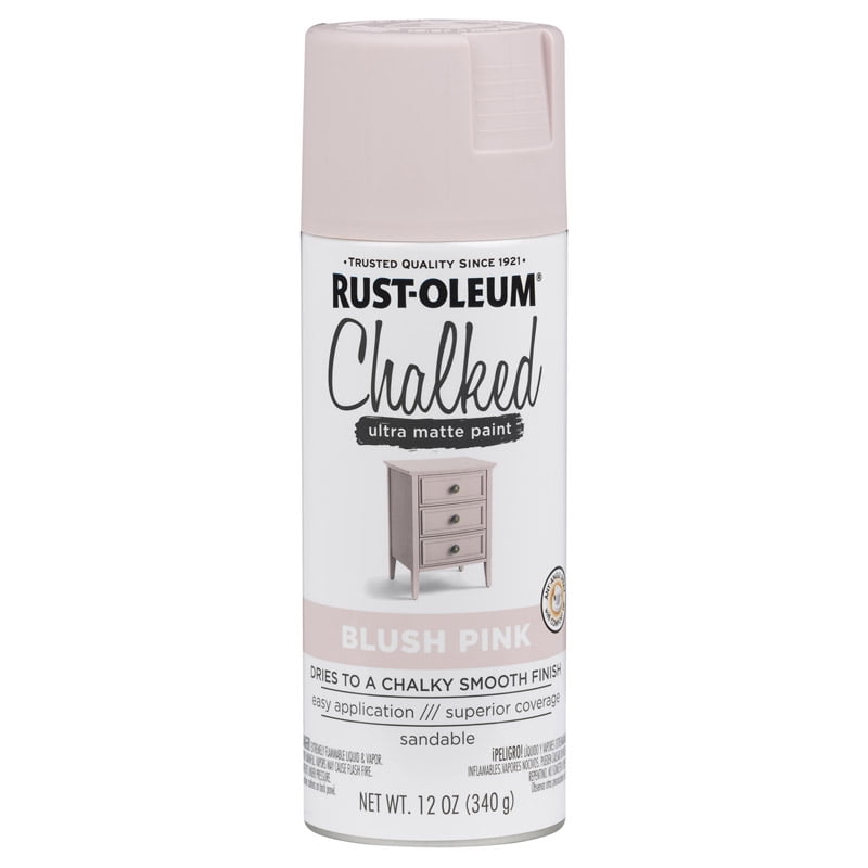 Rustoleum 302594 12 Oz Blush Pink Chalked Ultra Matte Spray Paint Pack