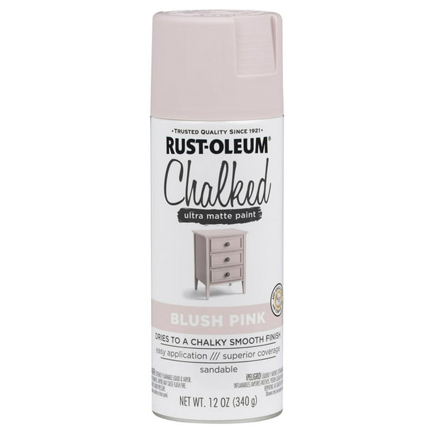 Rustoleum 302594 12 Oz Blush Pink Chalked Ultra Matte Spray Paint Pack