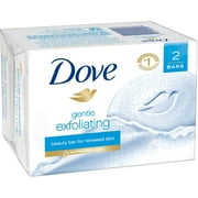 Dove Gentle Exfoliating Beauty Bars, 4.25 oz bars, 2 ea (Pack of 2)