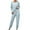 Sky Blue lounge sets, variant on Womens 2 Piece Outfits Usmixi Homewear Sets for Women Plus Size Casual Solid Knitted Long Sleeve Tops and Drawstring Jogger Pant Lounge Matching Sets Pajamas Set