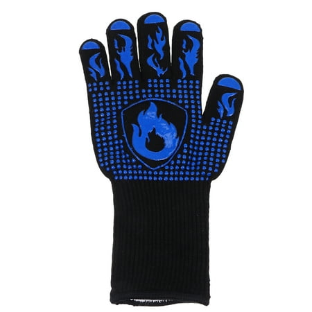 

NUOLUX 1pc Protective Oven Mitts Home Heat Resistant Cook Mittens for Baking BBQ