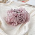 thumbnail image 3 of TNOBHG Women Hair Claw Chiffon Rose Flower Decor Hair Clip Anti-slip Teeth Hair Claw with Strong Grip Hair Clip for Women Stylish Functional Hair Accessories, 3 of 8
