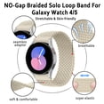 thumbnail image 2 of SOLOLUP 20mm No Gaps Band for Samsung Galaxy Watch 6 5 5 40mm 44mm/ Watch 5 Pro 45mm Women Men, Braided Solo Loop Bands Nylon Wristband for Galaxy Watch 4 6 Classic 42mm 46mm 43mm 47mm, 2 of 35