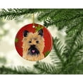 thumbnail image 2 of Carolines Treasures SC9415-CO1 Cairn Terrier Flocons de Neige Rouges Ornement en Céramique de Noël, 2 of 2