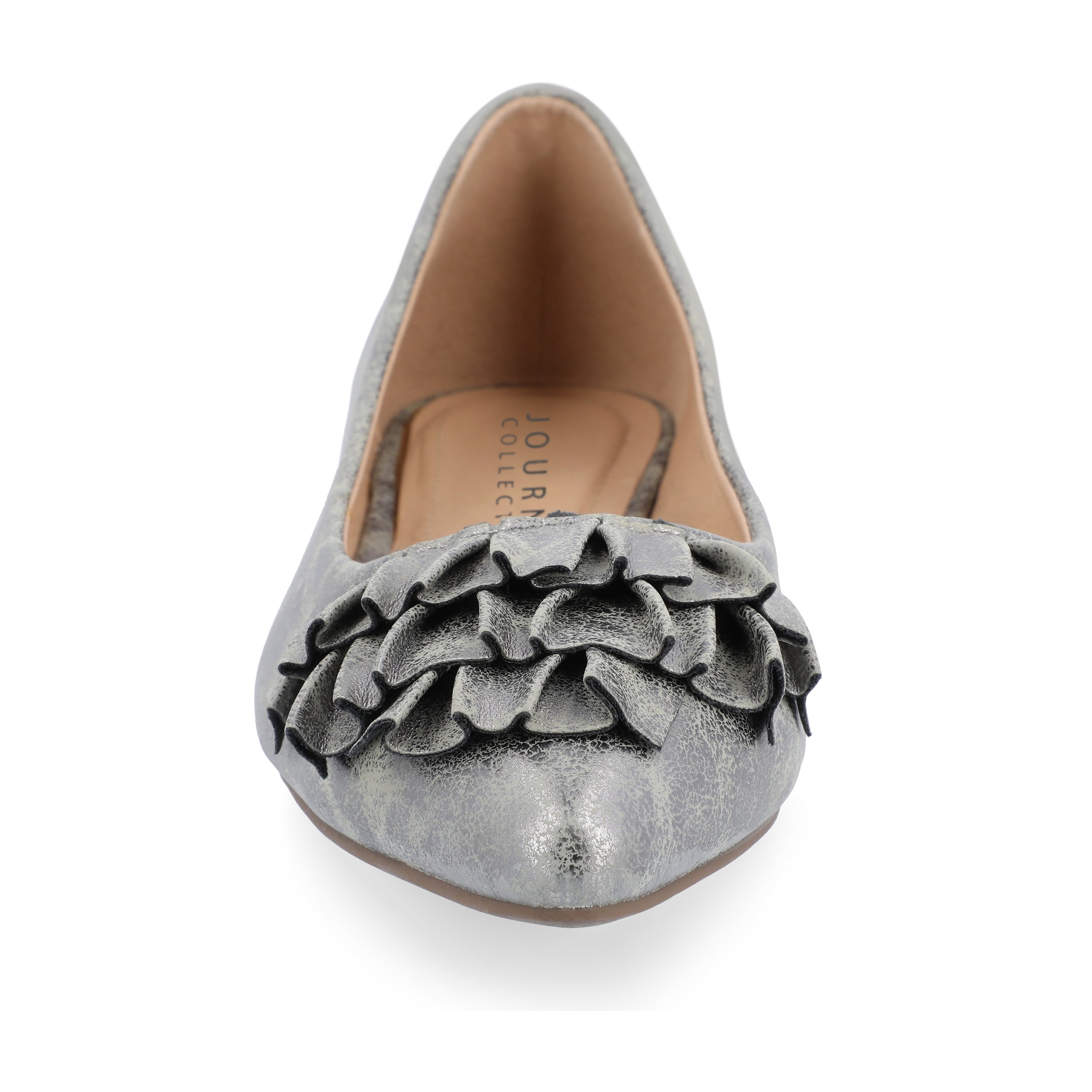 Journee Womens Judy Slip On Pointed Toe Ballet Flats, Widths Available