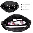thumbnail image 5 of Bolso de mano para mujer Bolso bandolera para mujer Bolso grande para el hombro Bolso de cuero PU para mujer Bolso tipo billetera 2 piezas (Negro) ACTIVE  Biensenido a ACTIVE, 5 of 5
