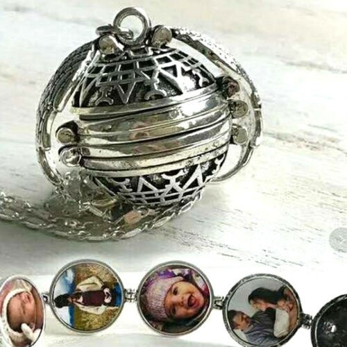 Collier Médaillon Extensible avec Pendentif Aile d'Ange en Argent, Cadeaux Commémoratifs