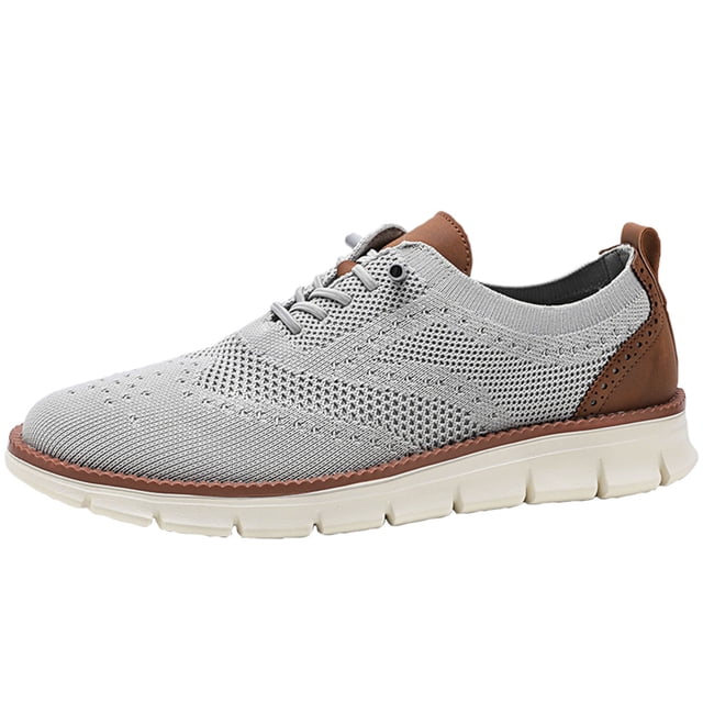 Zapatillas de vestir de malla para hombre Zapatillas de deporte de moda transpirables Zapatos de negocios cómodos