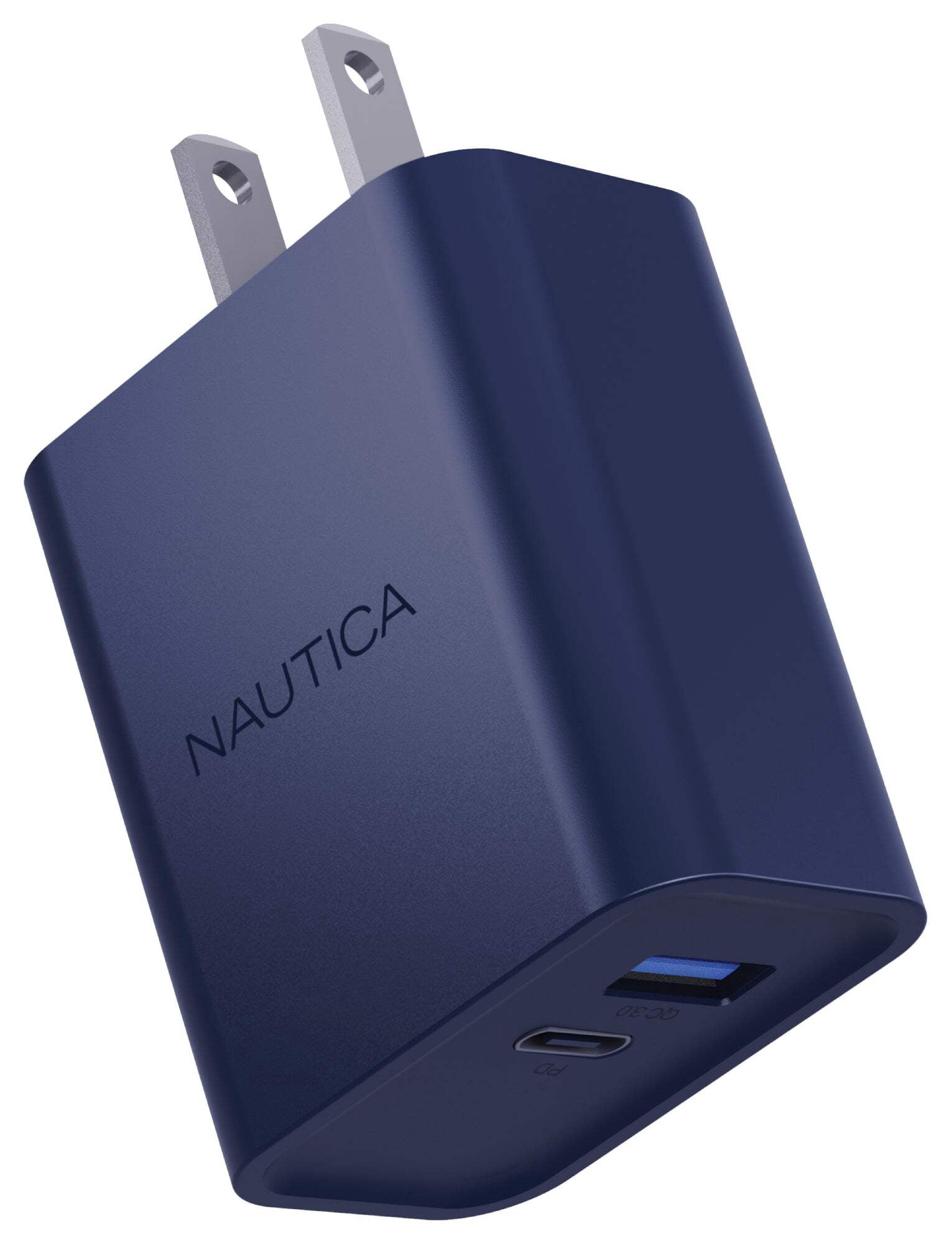 Nautica Wall Charger – 20W USB-C/USB-A Fast Charging Adapter for Samsung Galaxy S25/S24/S23/Z Fold 5, iPhone 16/15/14/13/12