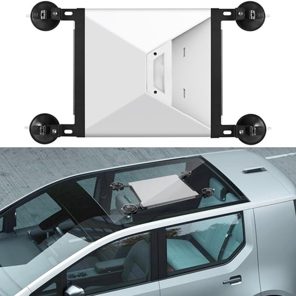 Starlink Mini Car Suction Cup Mount – Heavy-Duty Carbon Steel Holder for Vehicle Windows, Sunroofs & Roofs, Weatherproof Black