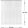 thumbnail image 5 of Shower Curtain Liner with 6 Magnets - Clear Plastic Shower Curtain Liner, See Through Vinyl Bath Curtain with Metal Grommets for Bathroom - Clear, 70x72, 5 of 5