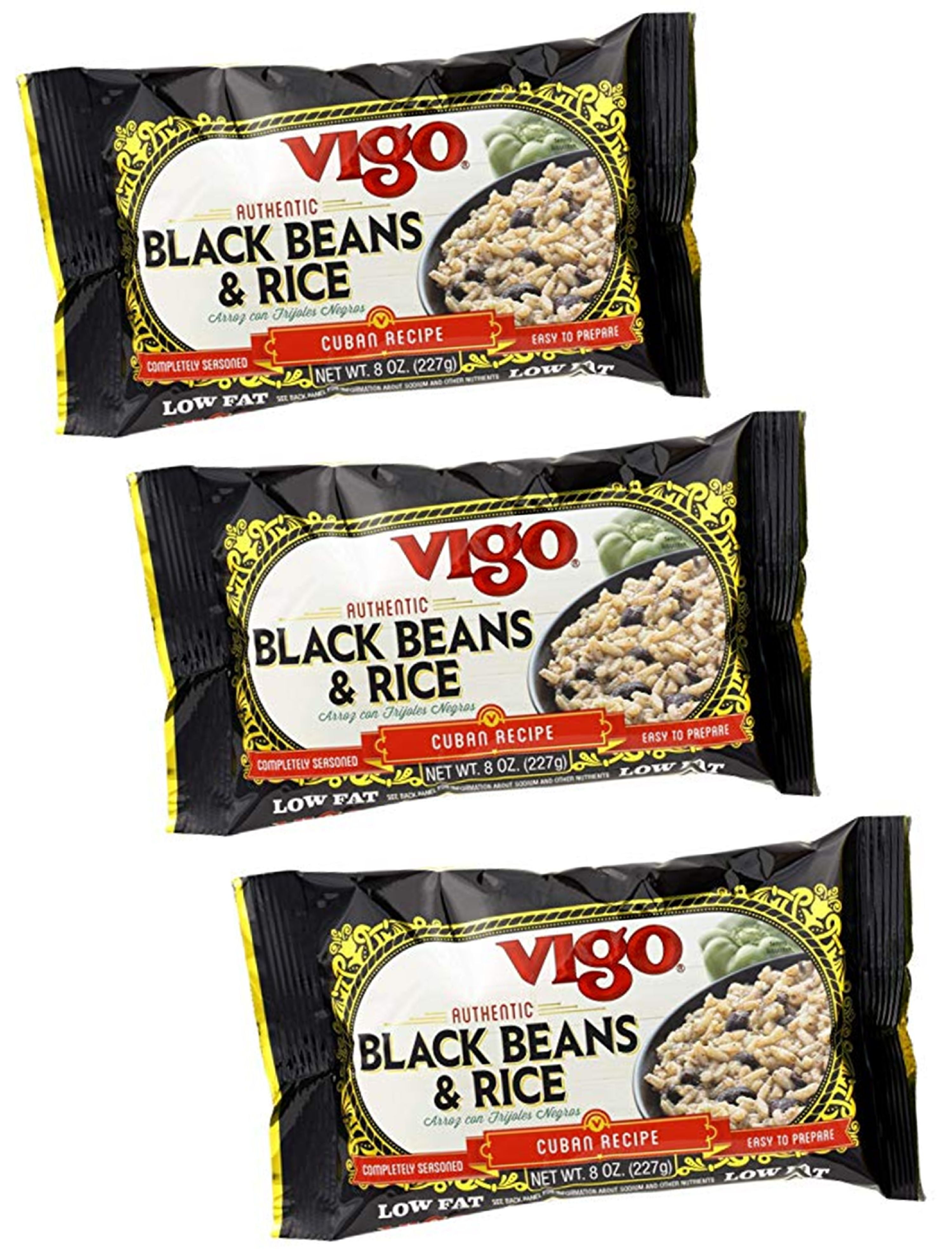 Vigo Black Beans and Rice, 8Ounce (Pack of 3) "Cuban Recipe" Walmart