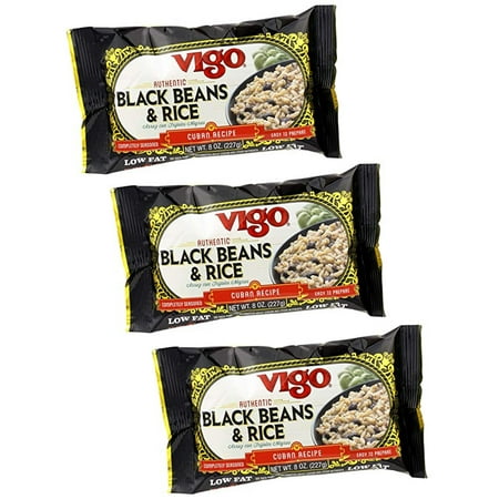 Vigo Black Beans and Rice, 8-Ounce (Pack of 3) 