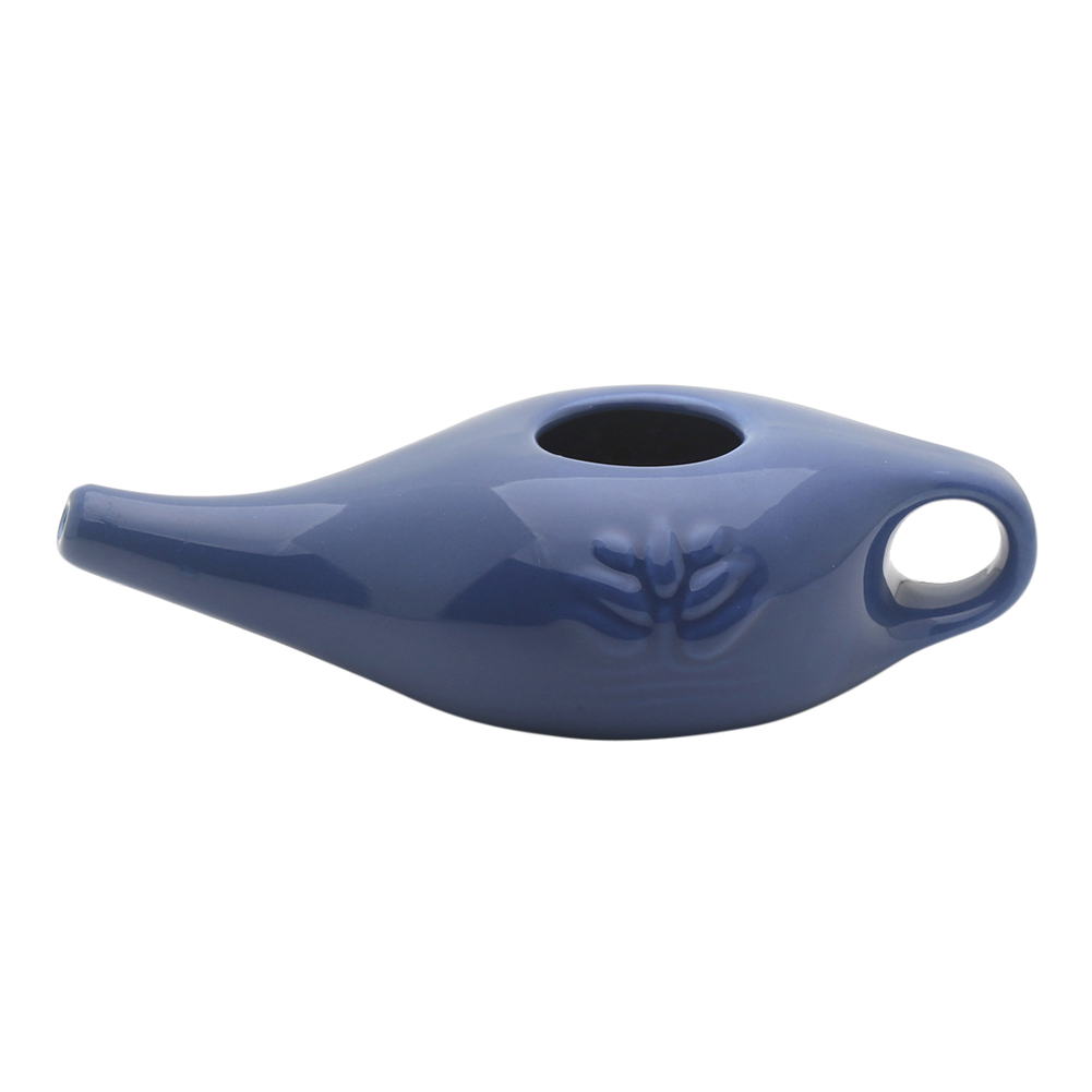 Facaimo Ceramic Neti Pot Nose Washing Kit Comfortable Spout Pot for