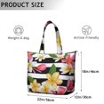 thumbnail image 4 of Flower Women's Large Weekend Travel Bag Moving Canvas Handbag Thick Double Layer Beach Weekend Travel Unisex Hospital Maternity Delivery with Toiletry Waterproof, 4 of 5