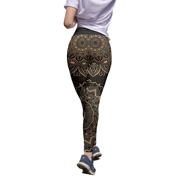 Yoga Pants Women Leopard Print Elastic Lightweight Leggings Cozy Soft Casual Tights Tummy Control Activities Pants Black L