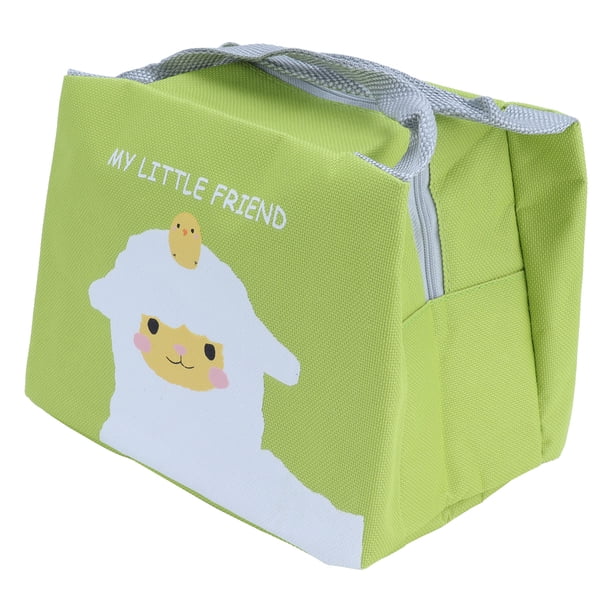Bolsa de almuerzo de dibujos animados, bolsa de almuerzo Bolsa de almuerzo portátil de dibujos animados Bolsa de almuerzo de picnic hecha a mano con cuidado