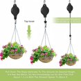 thumbnail image 4 of 6 Pcs Retractable Plant Hanger,Easy Reach Plant Pulley Adjustable Height Wheel for Hanging Plants-Heavy Duty for Garden Baskets Pots & Birds Feeder-White，black, 4 of 7