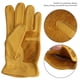 thumbnail image 4 of Guantes de trabajo de cuero de PU Jardinería Corte de madera Mecánico Conducción Guantes de soldadura (M), 4 of 8