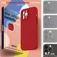 thumbnail image 2 of Silicone Case Compatible with iPhone 13 Pro Max Case 6.7 inch (2021), with Camera Protection Liquid Silicone Soft Gel Rubber Phone Case Cover with Microfiber Lining (Red), 2 of 7