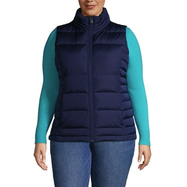 Lands' End Women's Plus Size Down Puffer Vest