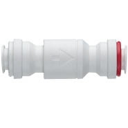 Hagen Check Valve - John Guest Inline Tube Check Valve w/ Quick Connect - 3/8 - QC