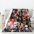 thumbnail image 2 of Natanael Music Canos Flannel Blanket Air Conditioning Blanket Nap Blanket Sofa Throw Blanket Throw Blankets 40"X30", 2 of 6