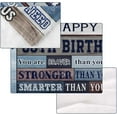 thumbnail image 4 of Happy 75th Birthday Gifts for Women Men 75th Birthday Gifts for Men 75th Birthday Decorations Blanket 75th Birthday Gifts Ideas for Husband Dad Mom 75th Birthday Throw Blanket 75x60 inches, 4 of 6