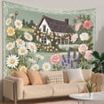 thumbnail image 6 of Bohemian Tapestry Wall Hanging,Wildflower Floral Tapestries for Dorm Living Room Bedroom Decor,Boho Wall Art,Sofa Cover,Photo Background,40"x30", 6 of 8