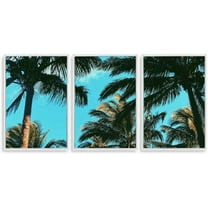 IDEA4WALL 3 Piece Canvas Wall Art Tropical Palm Trees Canvas Prints Framed Wall Art Decor