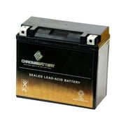 Chrome Battery Ytx20-Bs Power Sports Battery Replaces 16-Bs Etx16 Cytx20-Bs Gt16-Bs