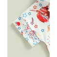 thumbnail image 6 of Coduop Newborn Baby Independence Day Outfit USA Flag Romper Hooded Bodysuit for 4th of July, 6 of 8