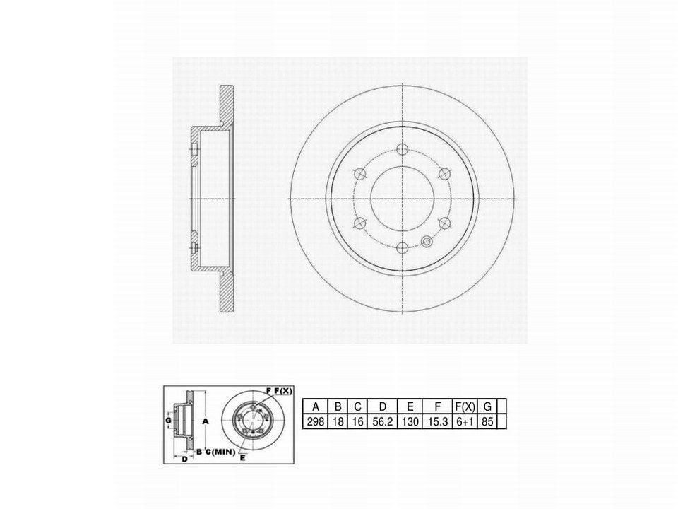 Winstop Brake Rotor, Rear WS253266, Mercedes-Benz Sprinter 2500 2022-2019