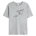 thumbnail image 4 of Caqnni Mens Lightweight T-Shirts Running Workout Shirt Short Sleeve Gym Tops(Grey,S), 4 of 5