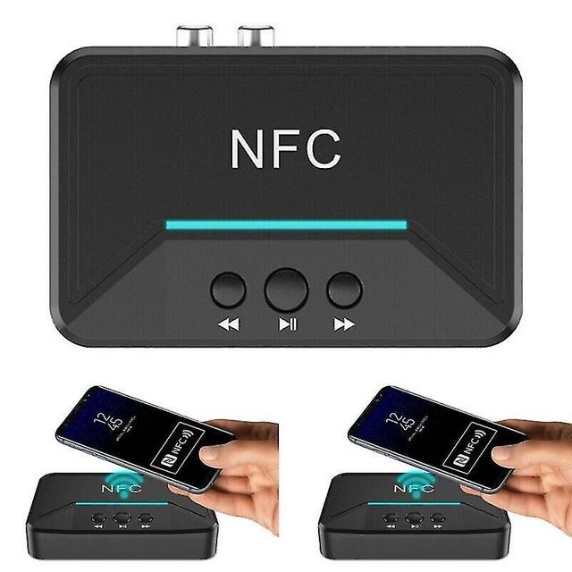 Inalámbrico Bluetooth 5.0 Transmisor Receptor RCA NFC Jack Aux Adaptador de audio USB