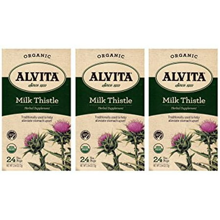 Alvita Organic Milk Thistle Tea 3 Bo Each Of 24 Bags Alvita Organic Milk Thistle Tea 3 Bo Each Of 24 Bags