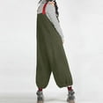 thumbnail image 3 of Dyegold Jumpsuits for Women Casual, Womens One Piece Jumpsuit Loose Baggy Button Summer Fashion Harem Trousers Overalls Sleeveless ​Square Neck ​Rompers, 3 of 8