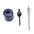 thumbnail image 2 of Door Lock Installation Kit,Door Lock Hole Saw Door Knob Installation Kit with 2-1/8 Inch Holesaw Door Lock Installation, 2 of 8