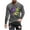 Gray, variant on UVEASISHA Big and Tall Mardi Gras Shirts for Men Long Sleeve Mask Print Graphic Tees Holiday Casual Slim Fit Workout Shirt Stretchy Gym Muscle Tee Black 4XL