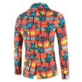 thumbnail image 3 of toraway Ensemble de Costumes pour Hommes Mode Décontractée Boucle Imprimée Simple Mode Douce Travail Formel Chaud Hauts Doux TTG, 3 of 4