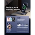 thumbnail image 3 of Estación de carga UGREEN 2 en 1 Qi2 Magnetic para iPhone y Airpods, 3 of 9