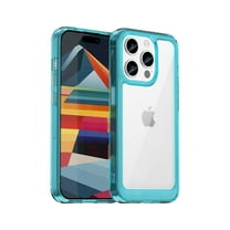 Allytech for iPhone 16 Pro Max Case, Clear Back Cover Hard Shell Rugged Hybrid Shockproof Cell Phone Case for Apple iPhone 16 Pro Max, Skyblue