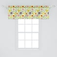 thumbnail image 2 of Ambesonne Spring Window Valance, Blooming Seasonal Flowers Lively Meadow Plants with Green Leaves Nature Inspired, Curtain Valance for Kitchen Bedroom Decor with Rod Pocket, 54" X 18", Multicolor, 2 of 3
