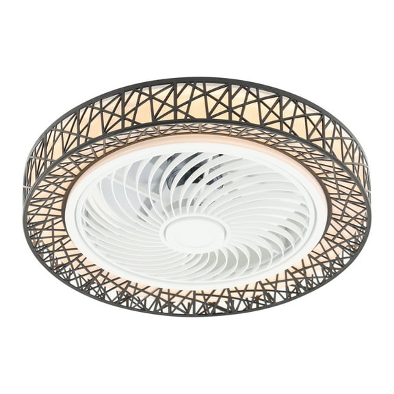 Stylish Ceiling Fan with Light, Remote-Controlled, Adjustable Speeds, 3 Light Colors, Two-Way Rotation, Energy-Efficient for Living Room