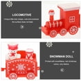 thumbnail image 4 of KAKOWELY Adorno de tren navideño, decoración de tren pequeño, decoración de escritorio, decoración para fiesta navideña, 4 of 4