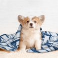thumbnail image 4 of Yiaed Blue Shells Print Dog Blankets-Cat Blanket Washable for Couch Protection,Puppy Blanket, Soft Plush Reversible Throw Furniture Protector-Large, 4 of 8