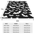 thumbnail image 2 of Halloween Throw Blanket Goth Bat Blanket, Halloween Throw Blanket for Couch 50x60 inches, Ultra Soft Decorative Blanket, 2 of 6