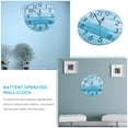 thumbnail image 4 of LEORX Modern Wall Clock Kitchen Clock Sky Blue Round Timekeeping 1Pcs, 4 of 5