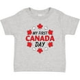 thumbnail image 3 of Inktastic My First Canada Day with Red and White Maple Leaves Boys or Girls Baby T-Shirt, 3 of 5