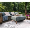 thumbnail image 3 of SAFAVIEH Courtyard Jenae Botanical Indoor/Outdoor Area Rug, Ivory/Pink, 5'5" x 7'7", 3 of 8